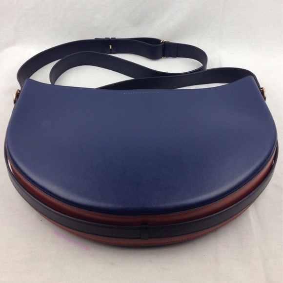 VICTORIA BECKHAM Half Moon Color Block Lea… - Picture 2 of 8
